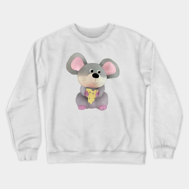 Maus mit Käse Crewneck Sweatshirt by Blumchen